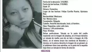 Desapareció una mujer en Felipe Carrillo Puerto
