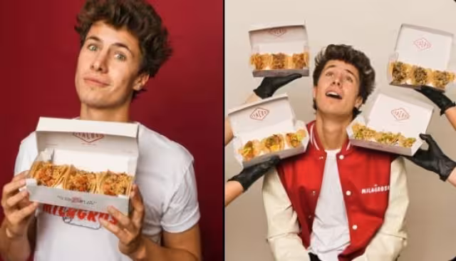 El influencer ha emprendido con distintos productos, uno antes que los tacos fue el agua de manantial, tampoco se la perdonaron. Foto: Twitter @JuanpaZurita