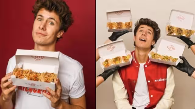 El influencer ha emprendido con distintos productos, uno antes que los tacos fue el agua de manantial, tampoco se la perdonaron. Foto: Twitter @JuanpaZurita