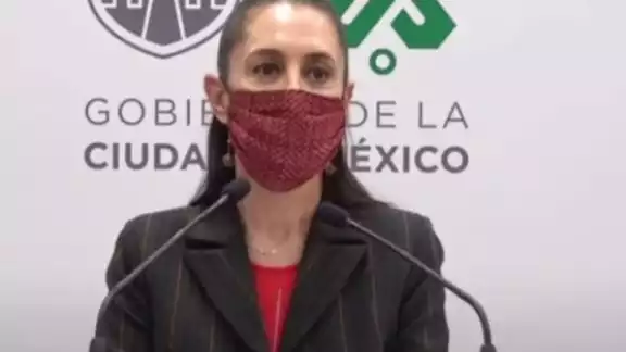 Sheinbaum durante la conferencia de prensa Sheinbaum durante la conferencia de prensa
