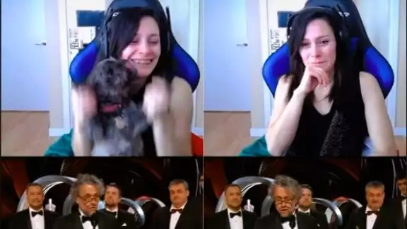 La artista mexicana derramó lágrimas de la emoción al saber que su trabajo recibió un Oscar. Foto: Captura de pantalla La artista mexicana derramó lágrimas de la emoción al saber que su trabajo recibió un Oscar. Foto: Captura de pantalla