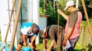En Santa Cruz se tuvo que cambiar una bomba de agua debido a un cortocircuito provocado por un bajón de corriente eléctrica