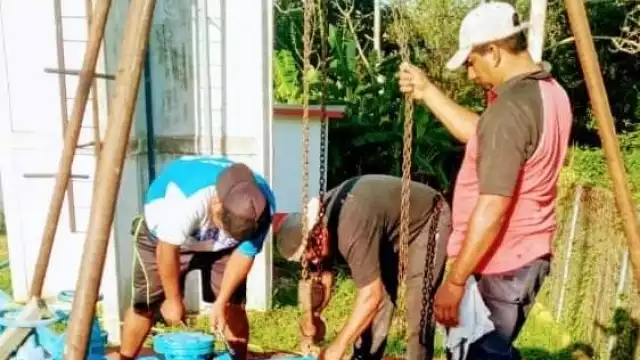 En Santa Cruz se tuvo que cambiar una bomba de agua debido a un cortocircuito provocado por un bajón de corriente eléctrica