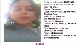 Denuncian desaparición de una joven en Laguna Kaná; activan ficha de búsqueda