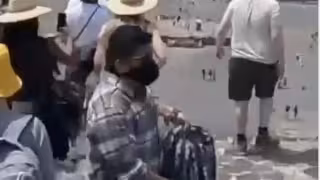 Así fue captado el tirador de Teotihuacán segundos antes de la balacera: VIDEO