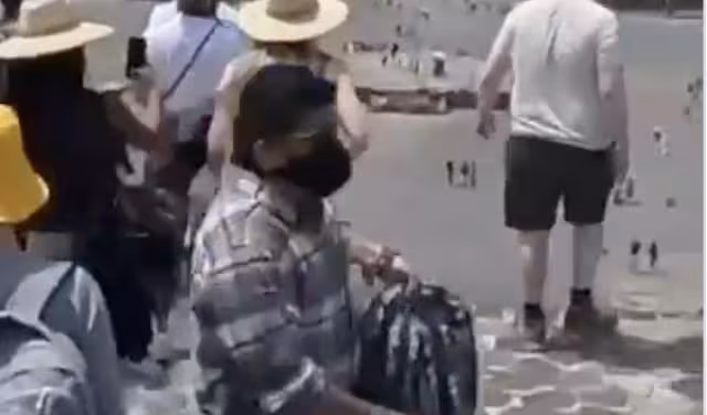 Así fue captado el tirador de Teotihuacán segundos antes de la balacera: VIDEO