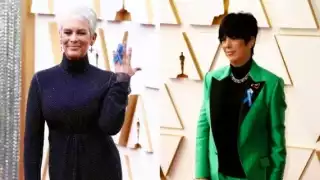Jamie Lee Curtis y Diana Warren demostraron su apoyo a los refugiados ucranianos. Foto: Especial
