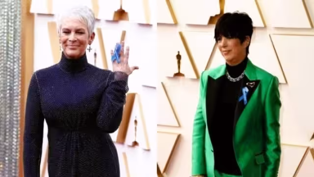 Jamie Lee Curtis y Diana Warren demostraron su apoyo a los refugiados ucranianos. Foto: Especial