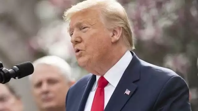 Donald Trump reapareció en público