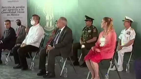 López Obrador, durante la ceremonia López Obrador, durante la ceremonia