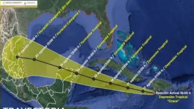 'Grace' se convertiría en huracán antes de tocar tierra en Quintana Roo