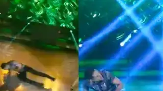 Alex cayó de manera aparatosa. Foto: Especial