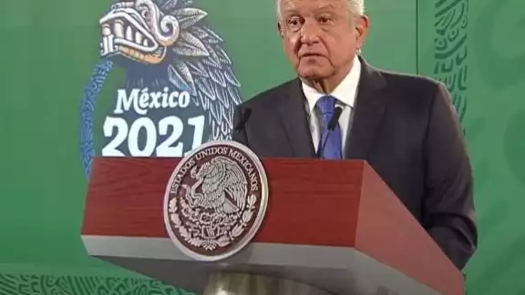 López Obrador, durante su conferencia matutina López Obrador, durante su conferencia matutina