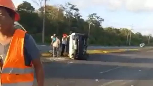 Los lesionados se encuentran en espera de la llegada de las ambulancias