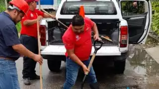 Ante las constantes lluvias que se han registrado en las últimas horas se han realizado una serie de acciones para evitar afectación en los hogares