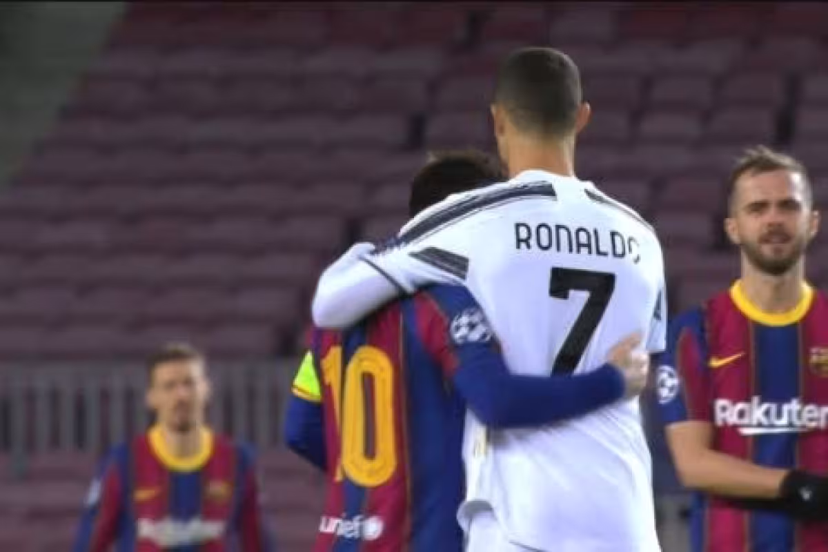 Así fue el reencuentro de Messi y Cristiano Ronaldo (Video) - PorEsto