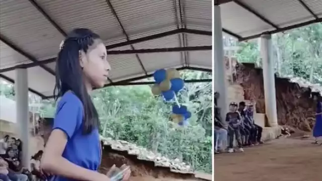 Niña se convierte en la única alumna que logró graduarse de primaria en Chiapas