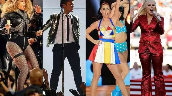 Artistas de talla mundial han desfilado por el show de medio tiempo del Super Bowl que era organizado por Pepsi Artistas de talla mundial han desfilado por el show de medio tiempo del Super Bowl que era organizado por Pepsi