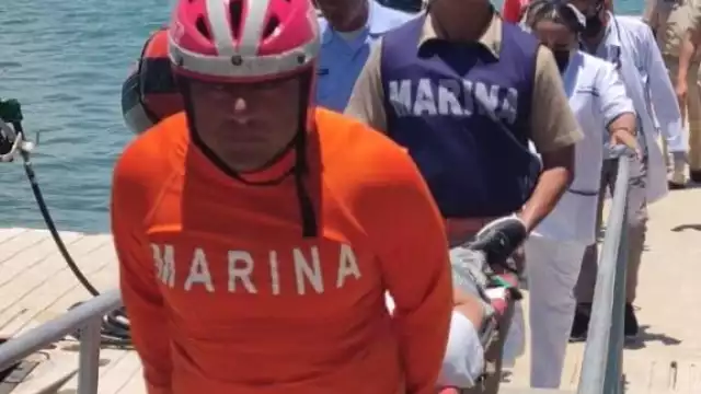 El hombre recibió primeros auxilios de personal de la Cruz Roja en Progreso