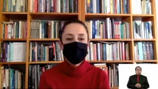 Claudia Sheinbaum continúa sus labores a distacia. Foto: Captura de pantalla