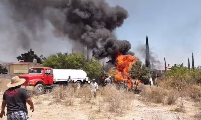 La explosión se registró la tarde de este martes. Foto: Twitter