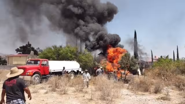 La explosión se registró la tarde de este martes. Foto: Twitter