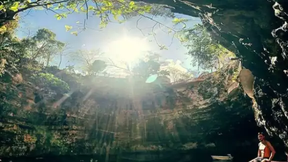El único cenote en Yucatán que cuenta con cuatro miradores El único cenote en Yucatán que cuenta con cuatro miradores