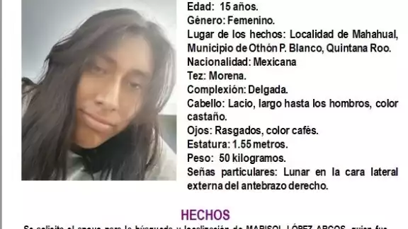 Marisol López Arcos, mujer desaparecida