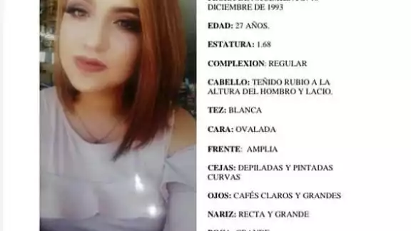 La mujer desapareció hace dos meses en Jalisco La mujer desapareció hace dos meses en Jalisco