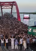 Claudia Sheinbaum encabezó la inauguración del Puente Vehicular Nichupté en Cancún