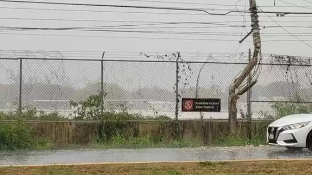 La zona del accidente quedó marcada luego del accidente