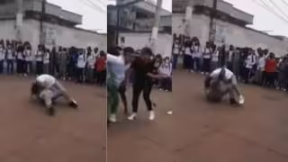 Las peleas entre alumnos de esta secundaria en Tláhuac son cada vez más frecuentes. Foto: Capturas de pantalla