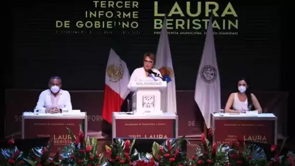 Laura Beristain habló de finanzas limpias y sin adeudos, a pesar de haber contraído un empréstito con Banco Azteca este año