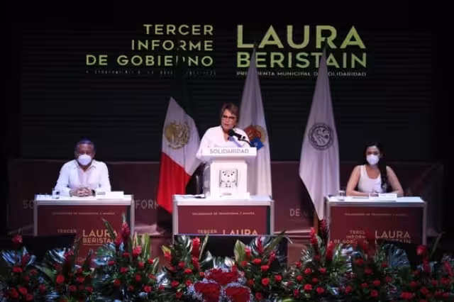 Laura Beristain habló de finanzas limpias y sin adeudos, a pesar de haber contraído un empréstito con Banco Azteca este año
