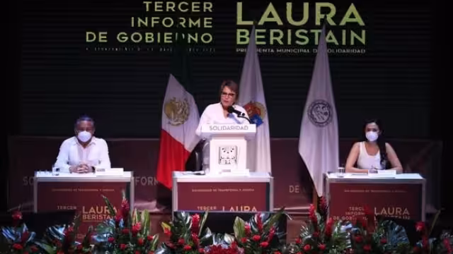 Laura Beristain habló de finanzas limpias y sin adeudos, a pesar de haber contraído un empréstito con Banco Azteca este año