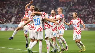 La celebración de Croacia les duró poco tras la igualada de los africanos, pero dominan el encuentro. Foto: Especial