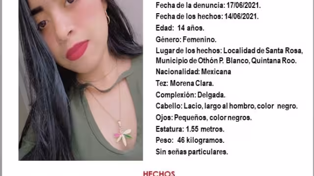 La FGE pide a la ciudadanía comunicarse al número 98-38-35-00-50 ext.1132 en caso de contar con alguna pista de su paradero