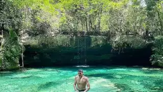 Iker Casillas disfruta de unas vacaciones en los cenotes de la Riviera Maya, Quintana Roo