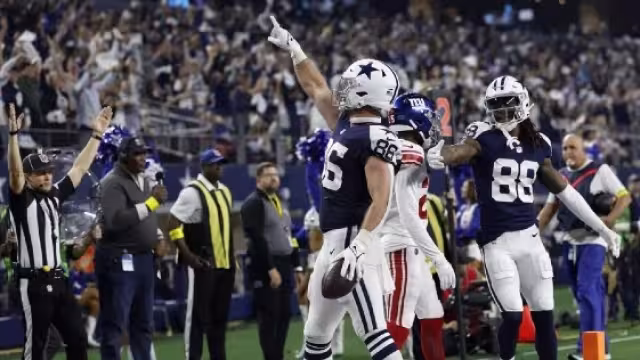 Cowboys remontan a los Giants en la jornada de NFL por Acción de Gracias