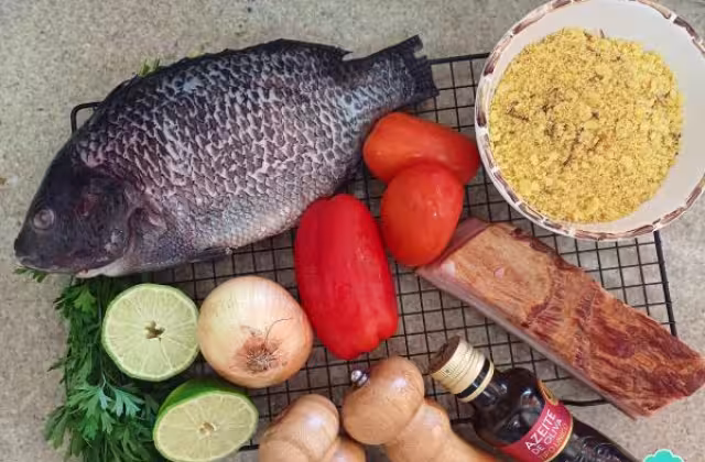 Pescado relleno de verduras