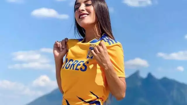 La atleta, modelo, Gloria Murillo, es una de las más fieles seguidoras de los Tigres de la UANL