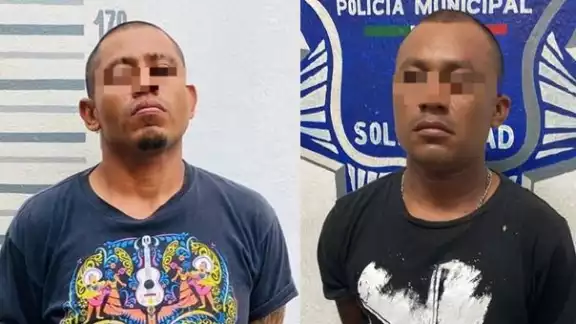 Ambos sujetos fueron asegurados y puestos a disposición de la Fiscalía General del Estado
