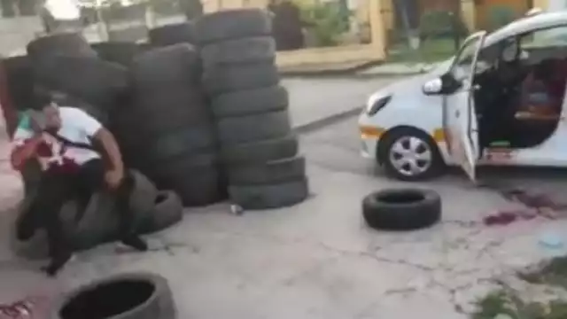 Tres taxistas fueron atacados a balazos desde un auto