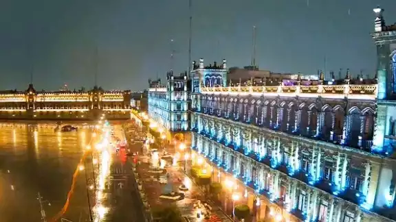 Las lluvias azotan toda la CDMX y partes del Edomex. Foto: Webcams de México