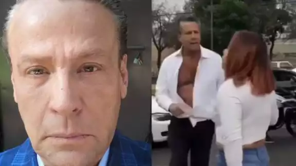 Alfredo Adame asegura que la mujer le robó una cadena, por lo que procederá legalmente contra ella.