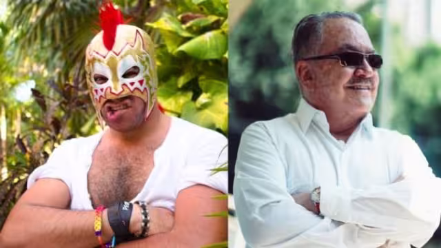 Alex Montiel asistió al programa de espectáculos ‘Ventaneando’ en su personaje de Escorpión Dorado y despotricó en contra del conductor Pedro Sola.