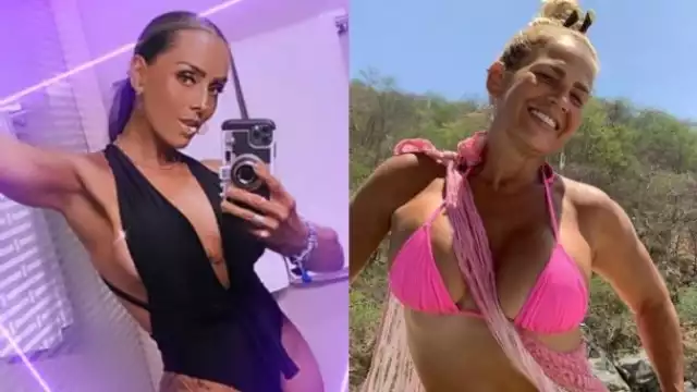 La vedette le pidió “un beso de piquito” a la actriz