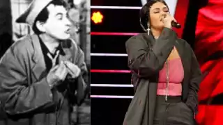 Yuridia se presentó con un traje muy holgado. Foto: Especial