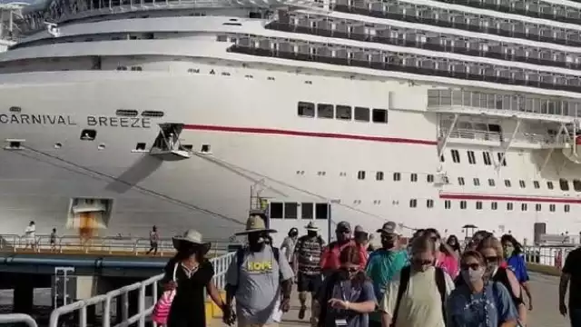 La terminal de Puerta Maya recibió al crucero “Mardi Gras” y al “Carnival Breeze”