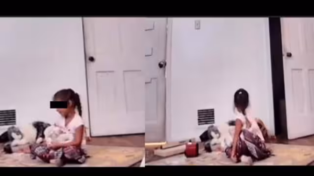 Madre graba a su hija hablando con un espíritu paranormal